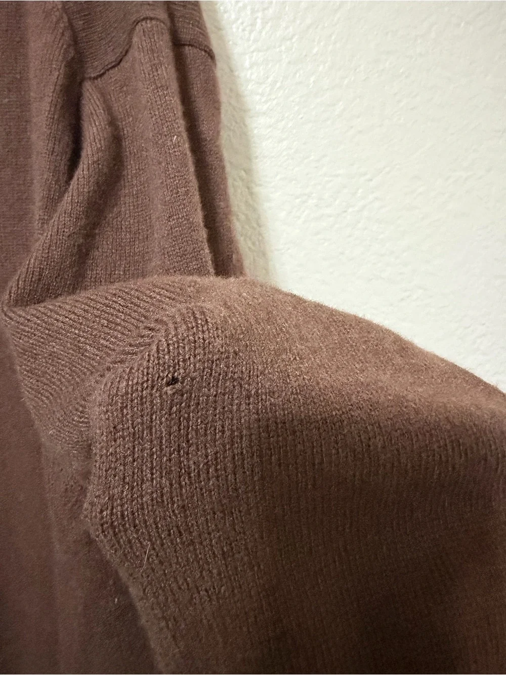 J. Crew Men's Chocolate Brown Shawl Collar Cardigan Sweater Wool Blend Size XL
